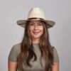 Barcelona Womens Wide Brim Firm Straw Sun Hat