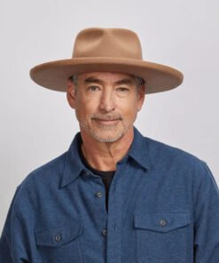 Hudson Mens Pencil Rim Felt Fedora Hat