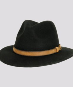 Moab Mens Crushable Wool Felt Safari Hat with Leather Band